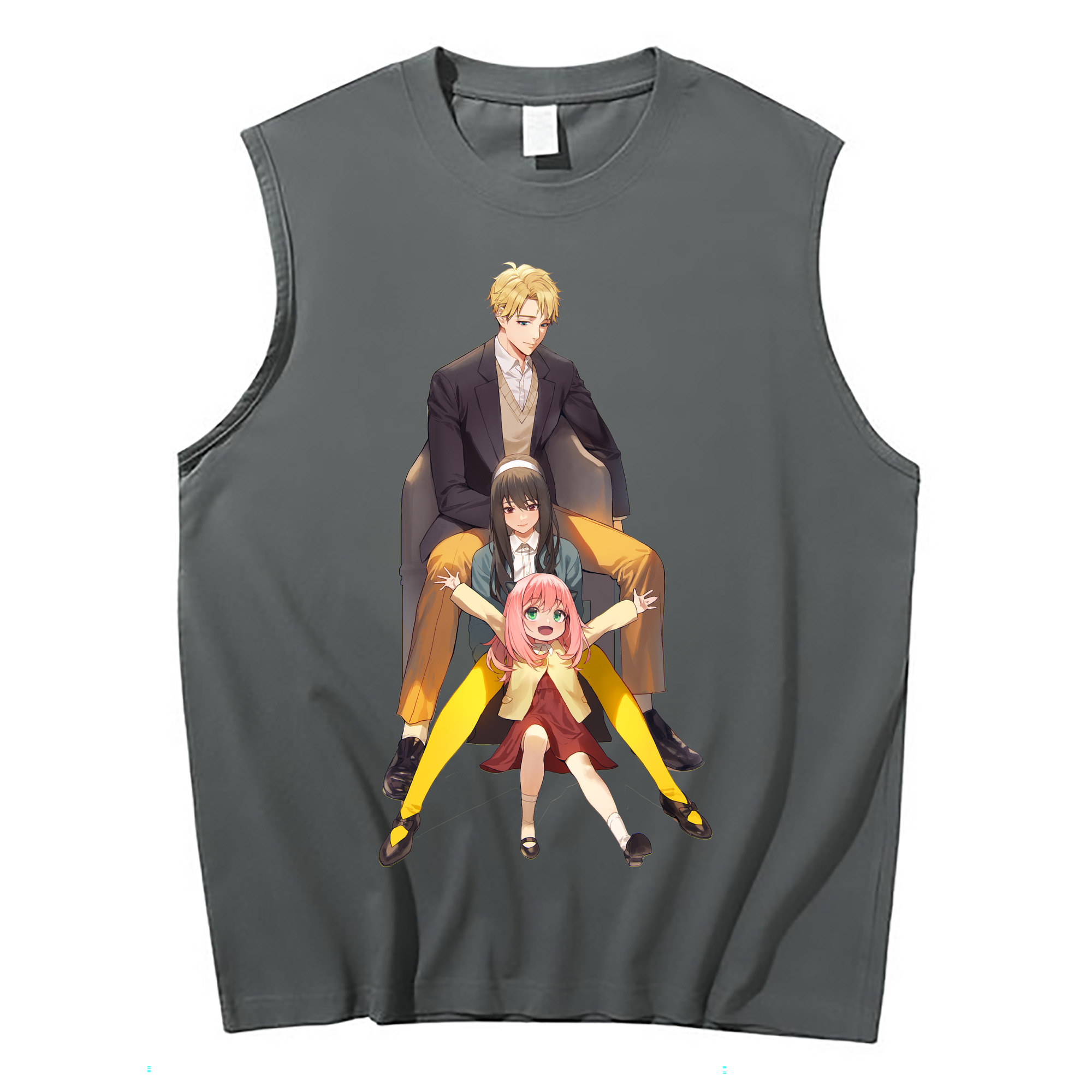 （画像用） SPY×FAMILY间谍家家酒 コットン100％タンクトップ（フロントプリント）